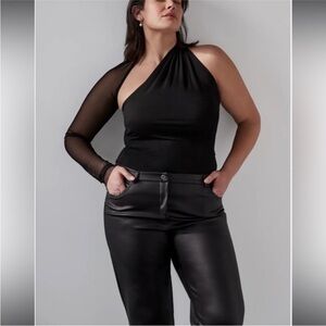 Marcella New York Manhattan Mesh Sleeve Top Black NWT size XXXL
